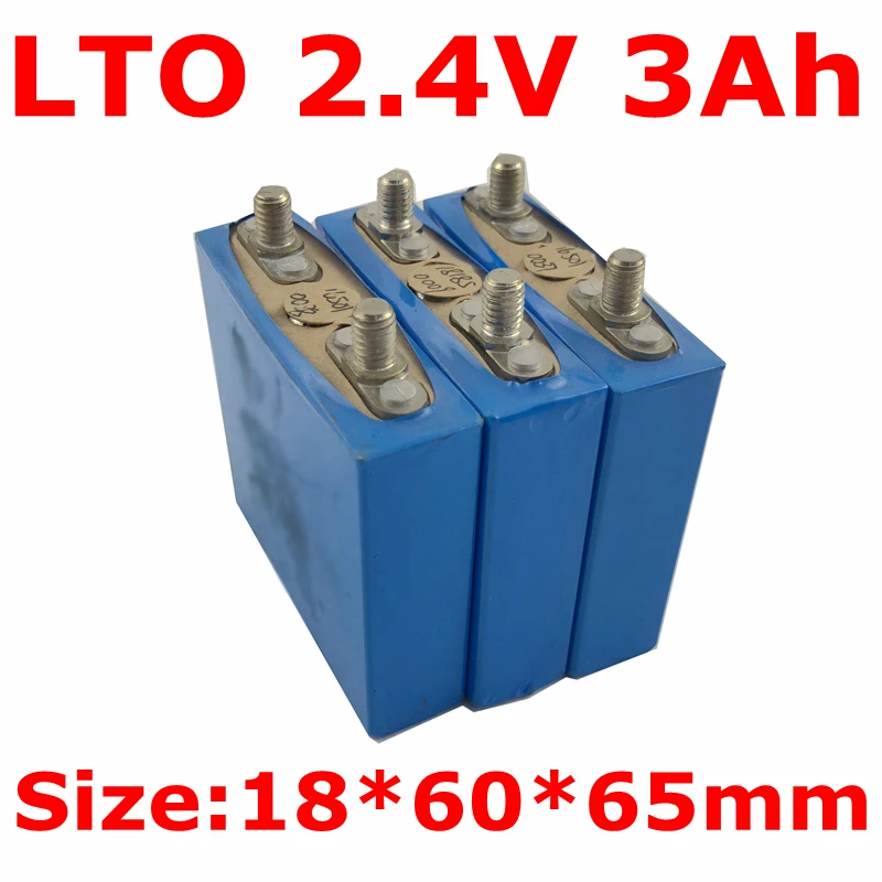 Большая распродажа! 40 шт LTO 2 4 v 3Ah литиевый титановый аккумулятор 15C 6C для