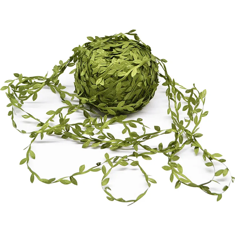 

20m/lot String Flowers Home Wedding Decoration Artificial Green Leaves DIY Craft Wreath Decorative Hanging Garland Fake Flower
