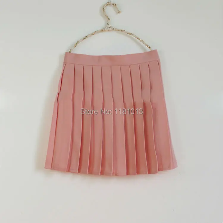 Милая Классическая плиссированная юбка для школьницы в японском стиле каваи; цветная юбка для костюмированной вечеринки с завышенной талией; школьная форма; юбка