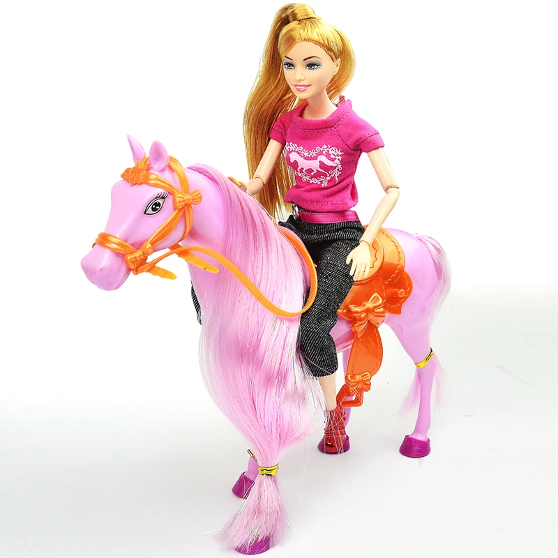 horse and doll set