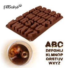 FILBAKE лоток для льда 26 Английских Букв в форме 3D кухонных силиконовых форм для выпечки шоколадных желейных форм силиконовой формы для выпечки