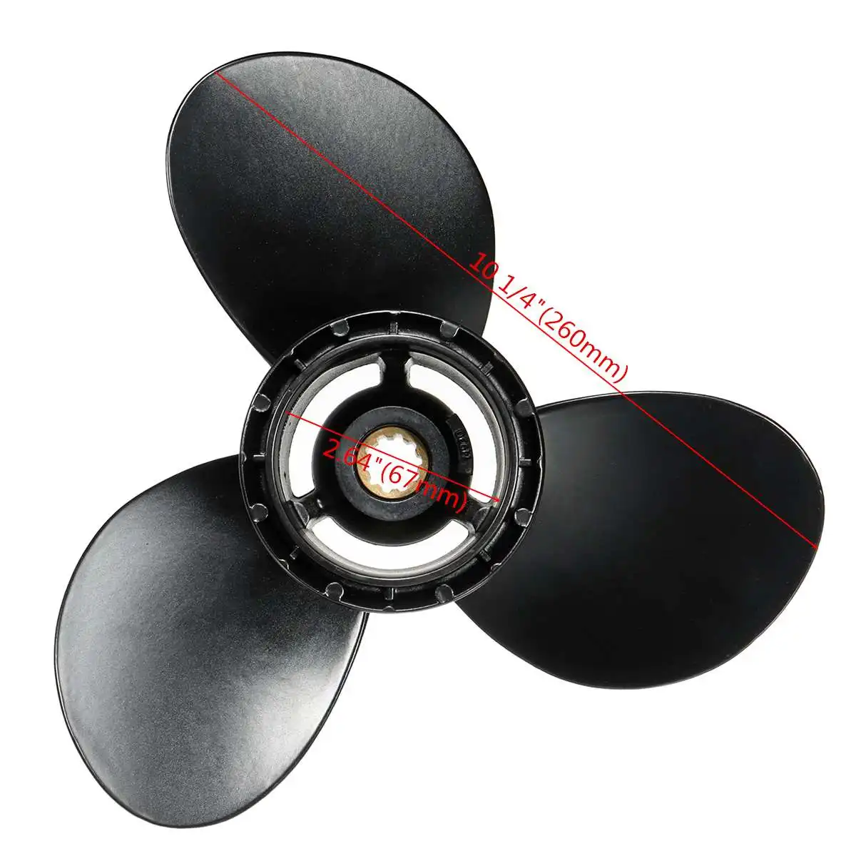 Audew 10 1/4x11 лодка подвесная пропеллеры для Suzuki 20-30HP 58100-96420-019 алюминиевая, морской категории пропеллер 10 сплайн зуб В комплект входят 3 лезвия