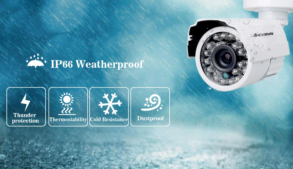 16CH 1080P AHD DVR NVR CCTV HDMI 16pcs AHD 720P 2000TVL IR Weatherproof CCTV Camera Security System Surveillance Kit