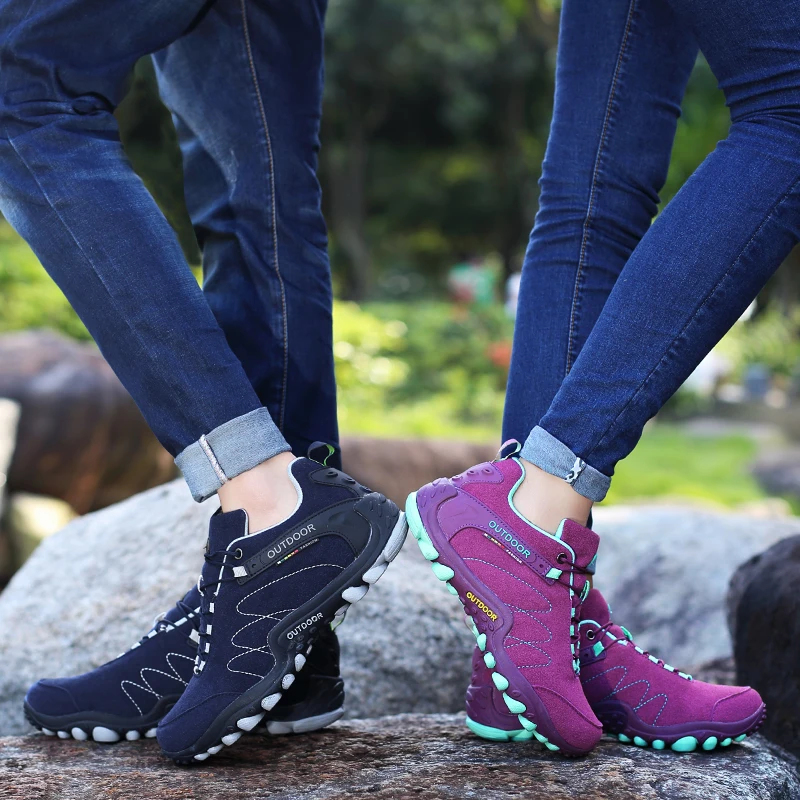

WANYOU Outdoor Sports Hiking Shoes Men Women Camping Shoes Breathable Non-slip Climbing Mountain Shoes Tourism Trekking Sneakers
