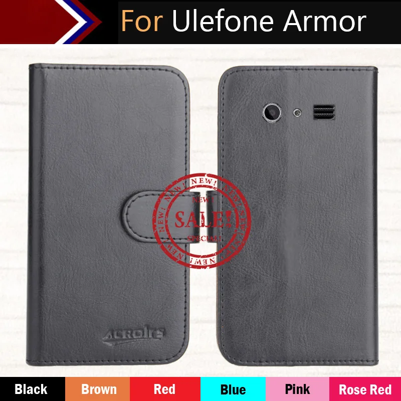 

For Ulefone Armor Case Factory Direct! 6 Colors Dedicated Leather Exclusive 100% Special Phone Cover Crazy Horse Cases+Tracking
