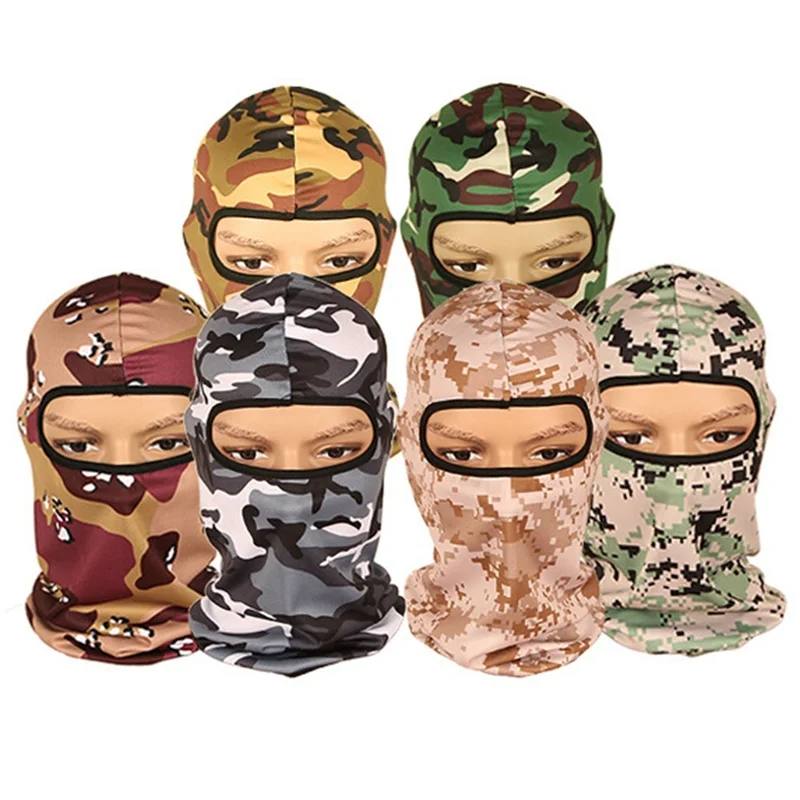 

Camouflage Balaclava Full Face Mask Wargame Cycling Hunting Army Bike Military Helmet Liner Tactical Airsoft Cap Outdoor Mask