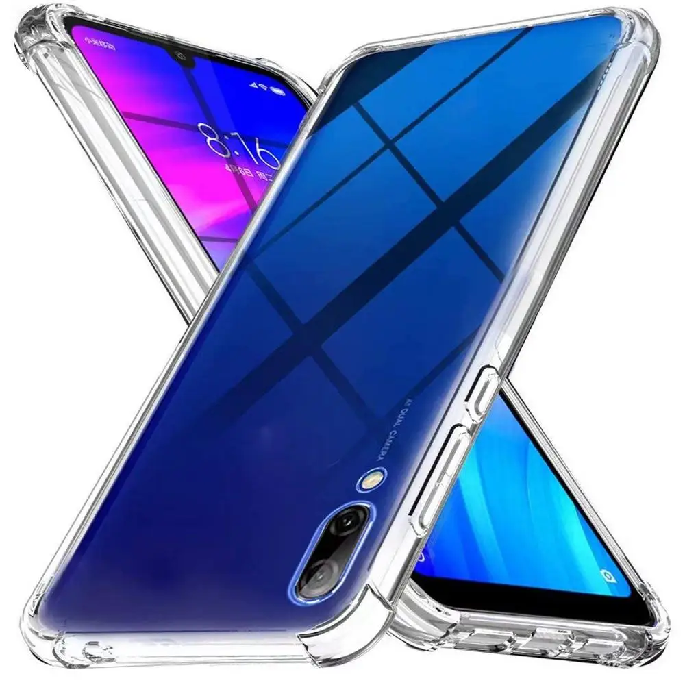 Чехол для Xiaomi Mi CC9 Силиконовый ТПУ мягкий прозрачный чехол с защитой от падения CC9e
