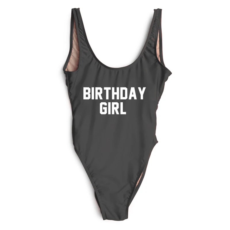 Сексуальный цельный купальник для девочек на день рождения, женский купальник с пуш-ап принтом, maillot de bain femme, купальный костюм на день рождения
