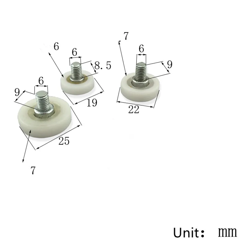 Подшипник шкив ящик нейлоновый ролик позиционирования пластиковый шкив Tiepigui роликовые колеса раздвижные двери мебель BBB0934