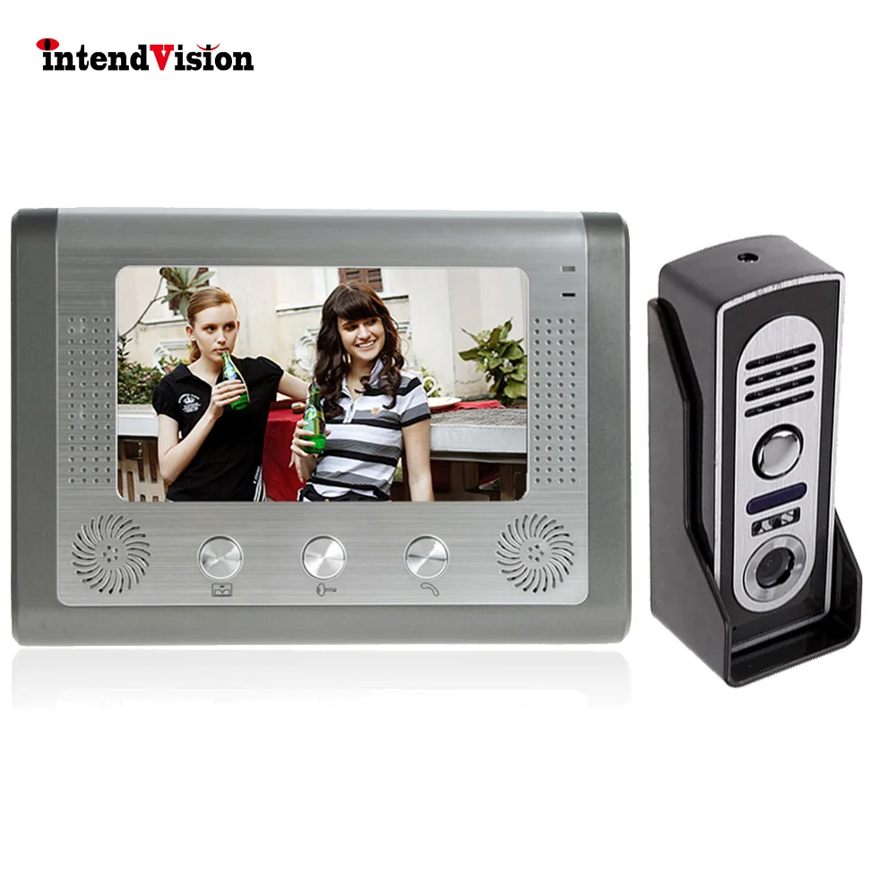 

Intendvision 7 Inch Video Door Phone Doorbell Intercom Kit 1-camera 1-monitor Night Vision Support Unlock SVE00035