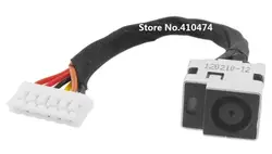 Wzsm Оптовая продажа Новый DC Мощность Jack с кабелем для Compaq Presario CQ50 CQ60 CQ70 для HP Pavilion g50 g60 G70 ноутбук Бесплатная доставка
