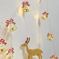 10 светодиодный 2 м световая гирлянда, креативная лампа с батарейками, медная проволока, Рождественский Декор, сказочный свет для дома