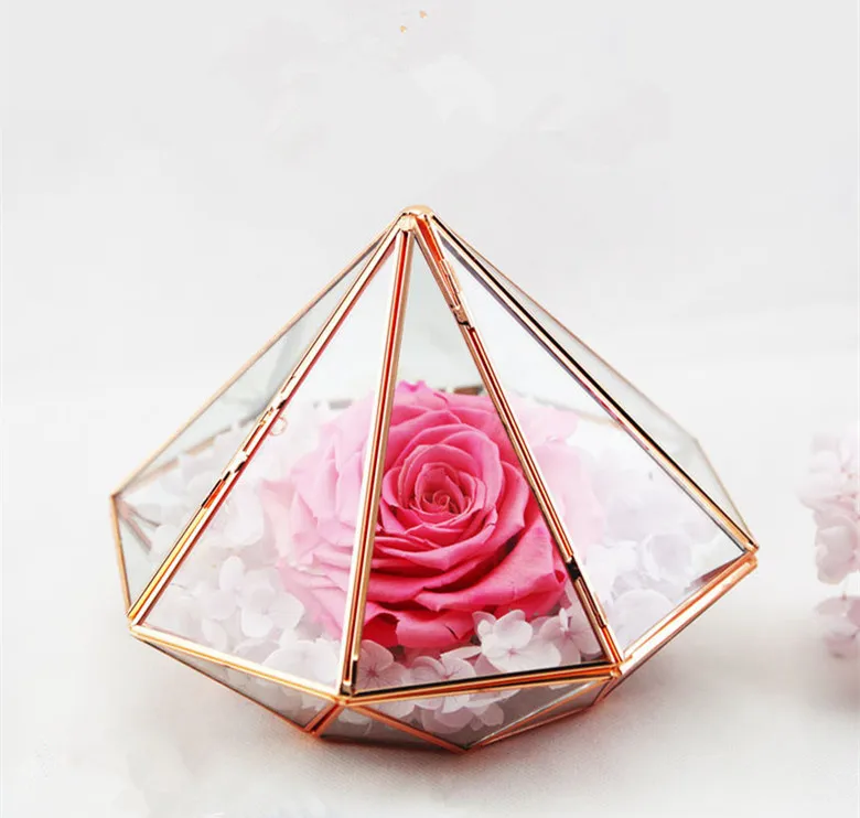 The New Super Diamond Glass Greenhouse Irregular Geometric Glass Flower