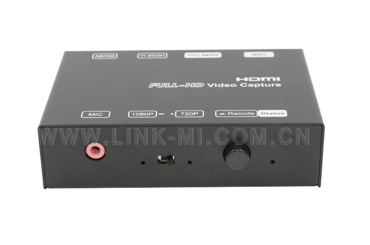 LINK-MI LM-HDVC01 Full HD видео захват игры H.264 кодировщик HDMI HD видеозахвата USB2.0 1080p@ 60 Гц Поддержка формата NTFS/FAT32