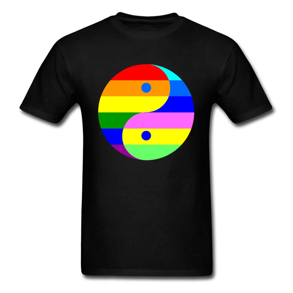 Красочные Yin Yang круглые геометрические узоры футболки для мужчин Германия Размер