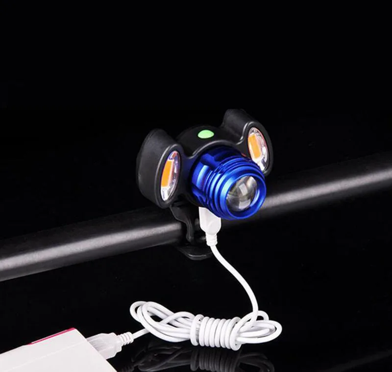 

Bicycle lamp front Lamp USB charger Bicycle accessory Bike equipment mountain lamp strong Light Flashlight