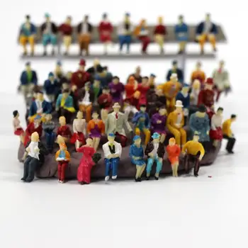 P8711 60pcs HO scale 1:87 ALL Seated People sitting figures scenery passengers NEW