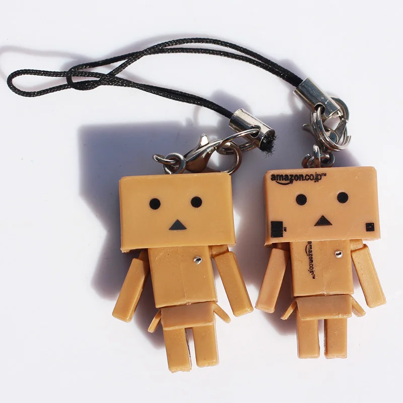 

50pcs/lot Mini Danboard PVC Action Figure Toy Danbo Dolls Pendants Phone Rope 3cm Cute Items