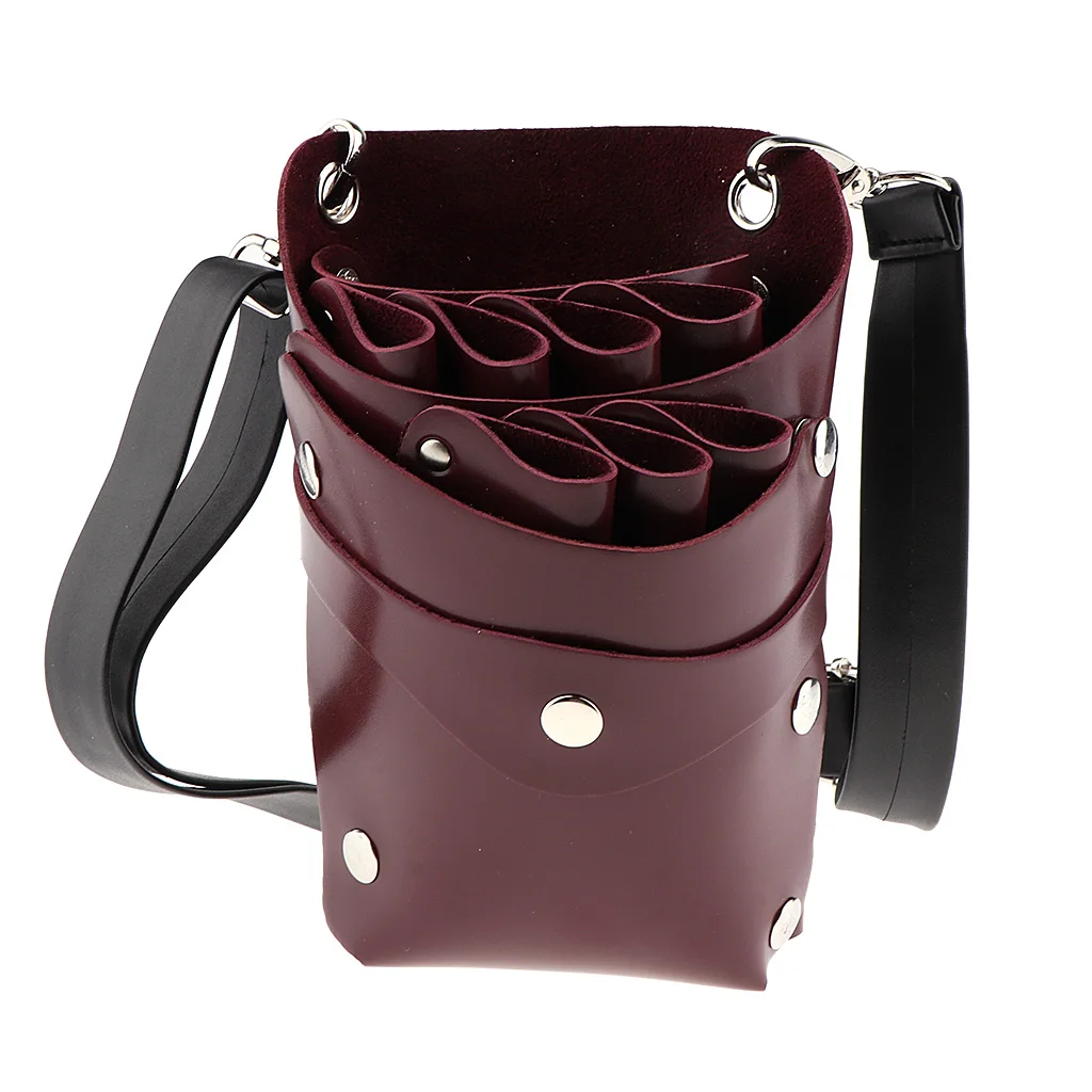 Scissors Pouch Holster with Belt, Salon Hair Stylist Barber Hair Scissors Beard Cut Shear Pet Hairdressing Tools Holder Case Bag
