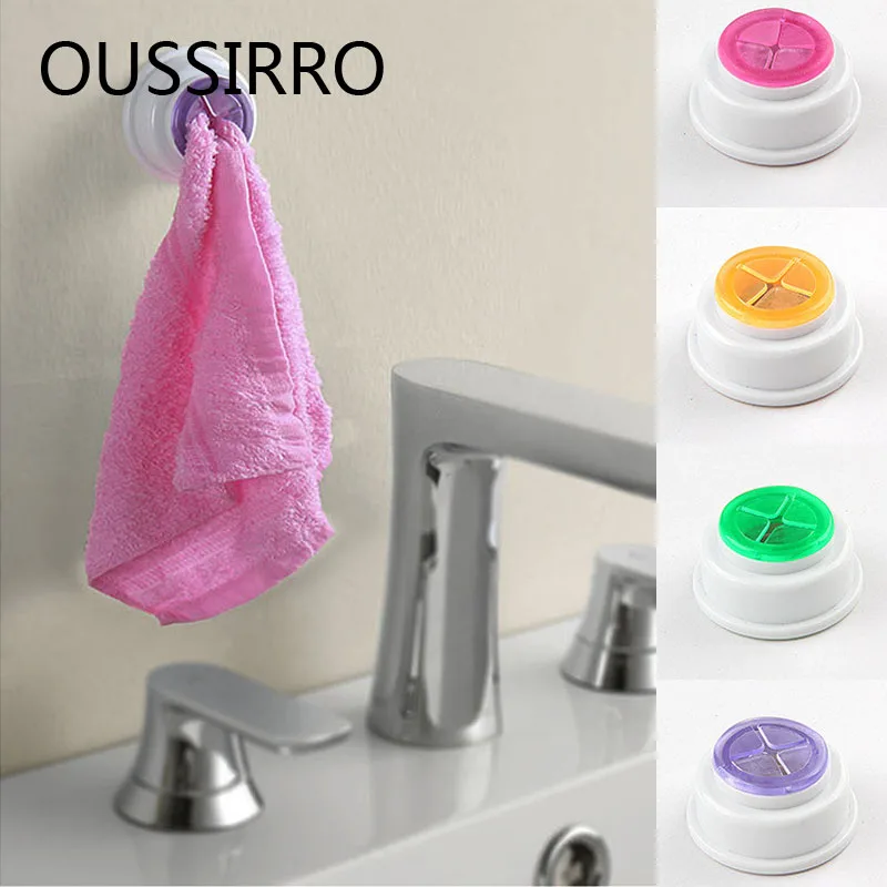 

2020 Direct Selling Sale Hotaan Bathroom Vacuum Sucker Towel Clip Style Simple Wipes Wall-mounted Exquisite Hooks Accessories