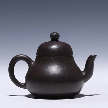 Yixing Purple Sand Teapot Famous Country Assistant Lu Weiping Hand-made Siting Purple Sand Teapot Travel Tea Set Gift Yixing Purple Sand Teapot Famous Country Assistant Lu Weiping Hand-made Siting Purple Sand Teapot Travel Tea Set Gift