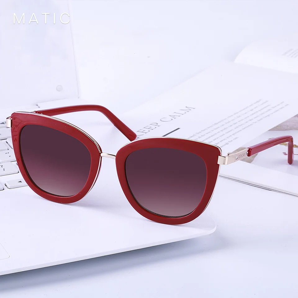 

Luxury Brand Designer Red Cat Eye Clout Goggles Retro Womens Vintage Sunglasses Oval Small Glasses Ladies Oculos Zonnebril Dames