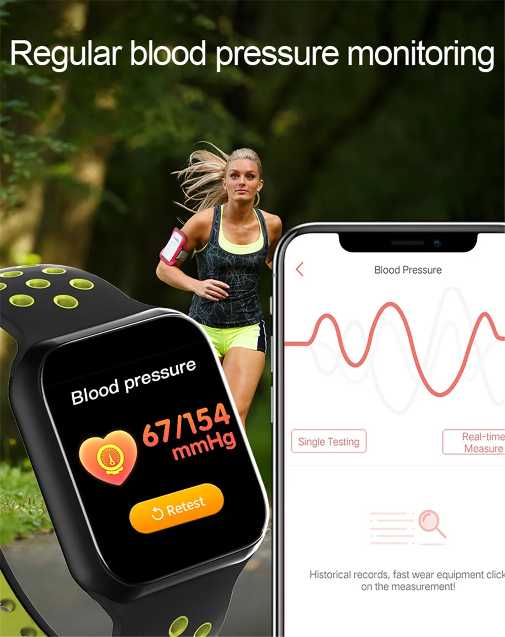 F8 Смарт часы для мужчин IP67 водонепроницаемый длительное время ожидания сердечного ритма кровяного давления Браслет Smartwatch Поддержка IOS Android PK B57 iwo10