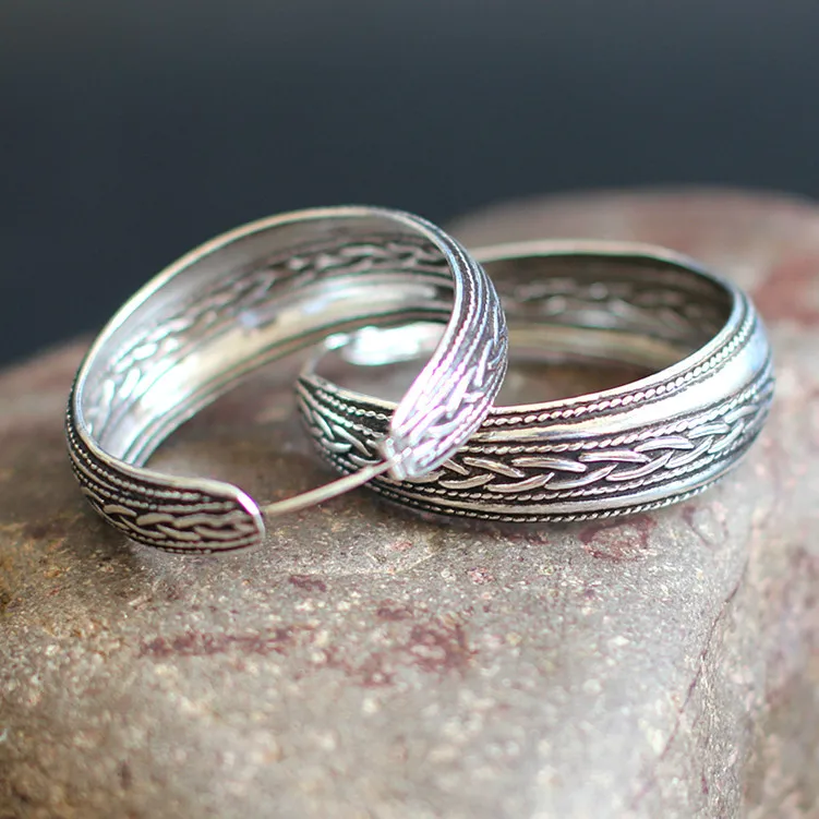 

2018 Real Time-limited Anniversary Earrings For Lady Product S925 Pure Jewelry Wholesale Handmade Retro Earrings Ear Ring