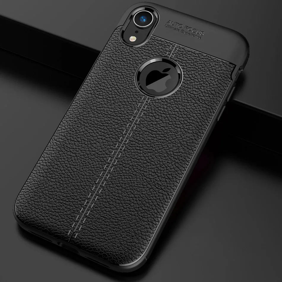 

Kolpler Case sFor Coque iPhone XS Max Case Luxury Vintage Soft TPU Leather Cover Fundas For iPhone XS XR X S Case Cover Capa
