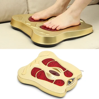 

220V Electric Vibration Foot Massager Infared Heated Reflexology Feet Massage Machine Shiatsu Sole Massager Health Care Device