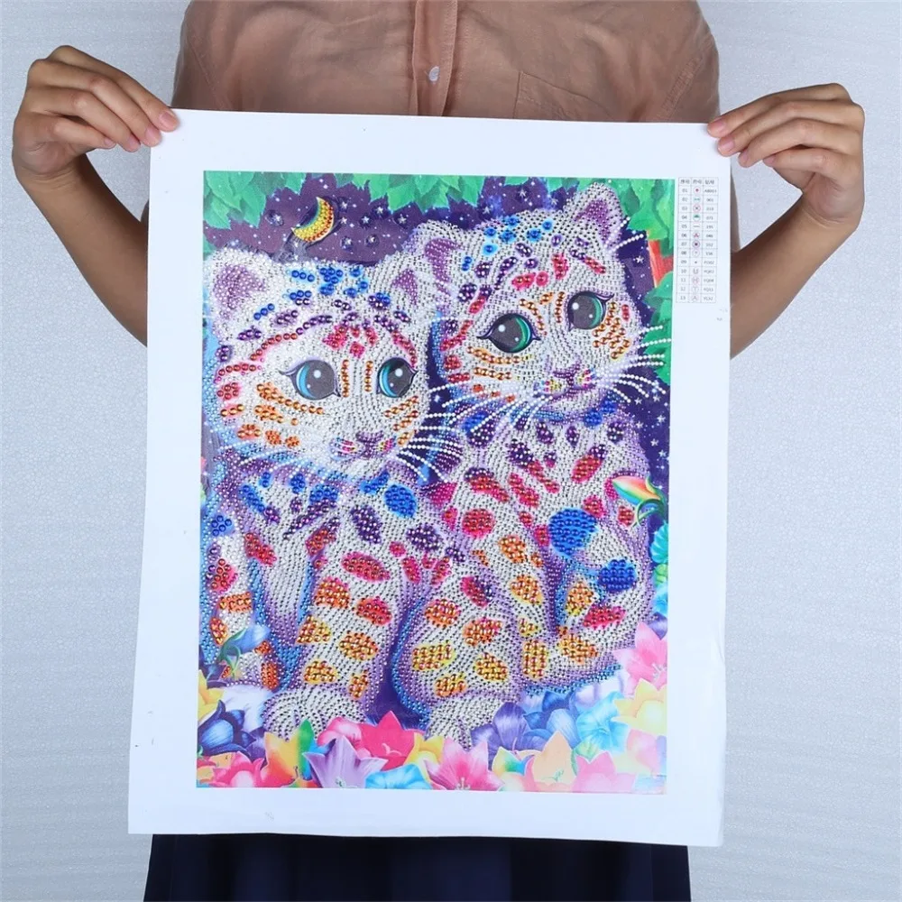 

5D DIY Cat Pattern Special Shaped Diamond Painting Diamond Embroidery Partial Drill Cross Stitch Kits Rhinestone Arts Craft Q4