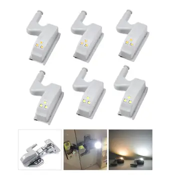 

6PCS 0.3W DC12V battery powered LED sensor lamp automatic on/off DC12V sensor Hinge light for Furniture Kitchen Bedroom wardrobe