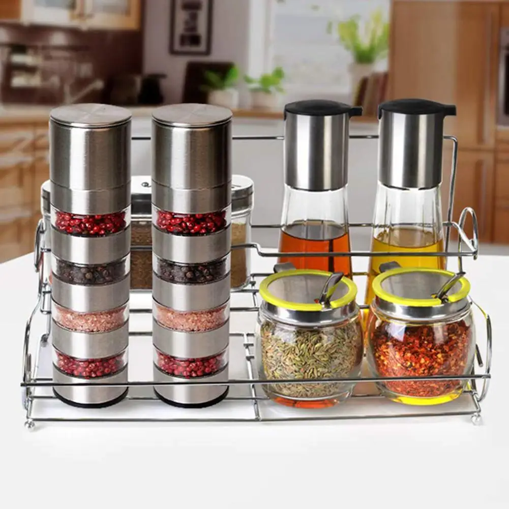 

Home Kitchen Mixer Gadget Adjustable Multi Layers Salt Pepper Spice Mill Grinder