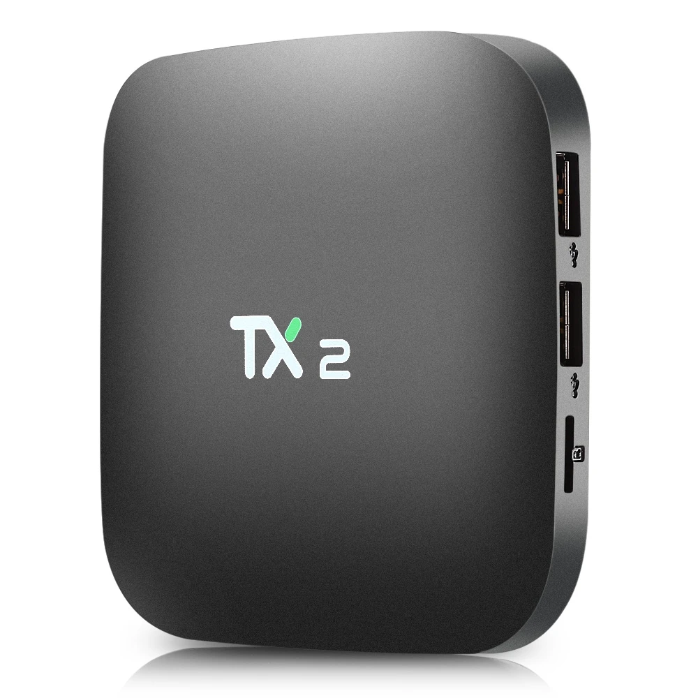 TX2 R2 RK3229 четырехъядерный 2G 16G Смарт ТВ приставка Android 6,0 H.265 4K DLNA Bluetooth 2,1 4K медиаплеер