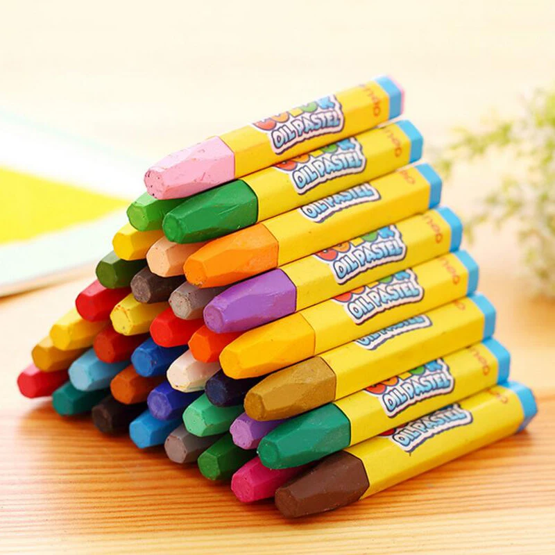 18 Colors Pencils Wax Caryons Drawing Set Lapis Decor Artist Paint Oil Pastel Pencil For School Children Sketch Art Supplies