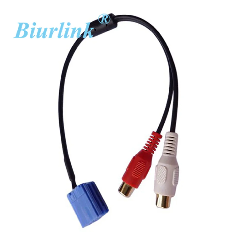 

Biurlink Car Radio RCA to MINI ISO 8Pin Connector RCA Cable Adapter for VW Audi 5pcs/lot