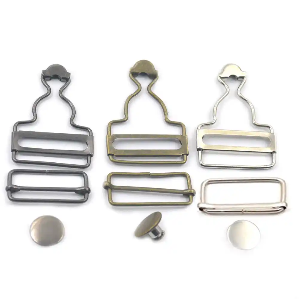 Bib And Brace Fastenings Set Gold