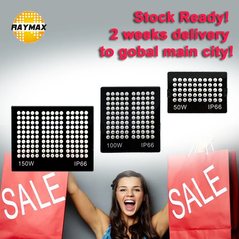 

NEW WHITE LED FLOOD LIGHT IP66 WATERPROOF 50W/100W/150W