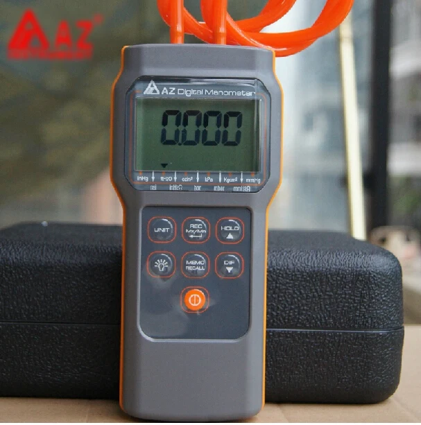 Handheld Digital Differential Pressure Meter Gauge Manometer Range 6.89KPa 1PSI 11 Units