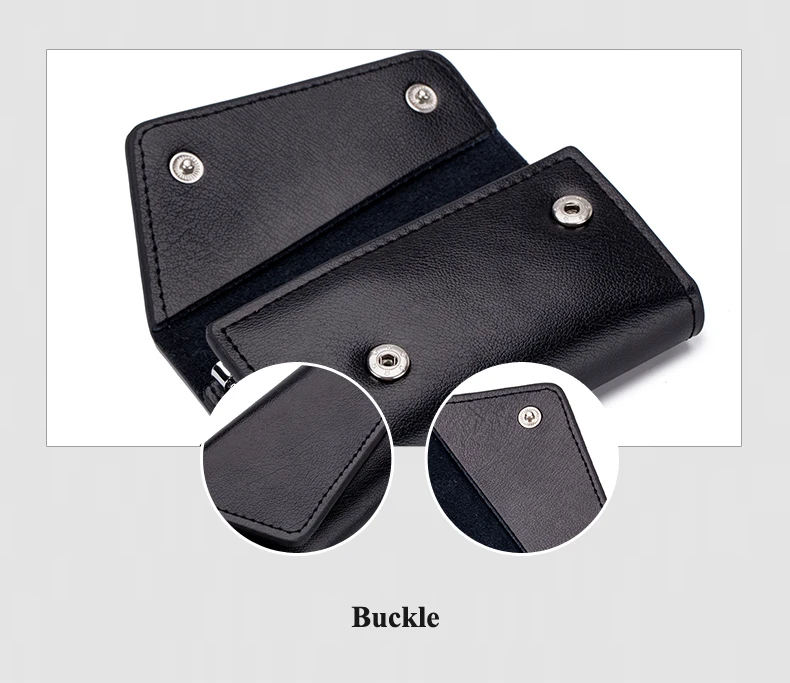 Lomelobo Unisex Split Leather Key Wallet Men Multi-Function Coin Purse Organizer Key Case Women Credit ID Card Holder portomonee HCL978 Details (08)