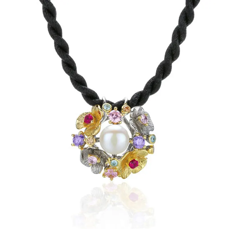 

RADHORSE Pendant 925 Sterling Silver Fine Jewelry Zircon Pearl luxurious Modeling Fine Craftsmanship S925 Silver Pendants