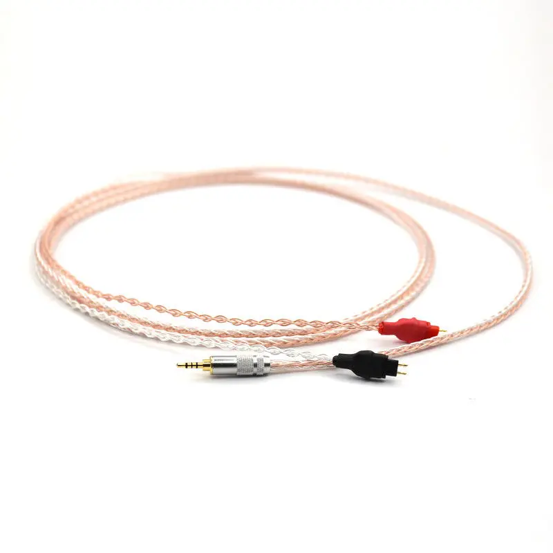Hifi Silver Copper Twisted headphone upgraded cable 2 5mm TRRS BALANCED jack HD650 HD600 HD660s