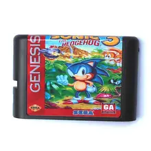 Sonic The Hedgehog 3 16 bit MD Game Card For Sega Mega Drive For Genesis
