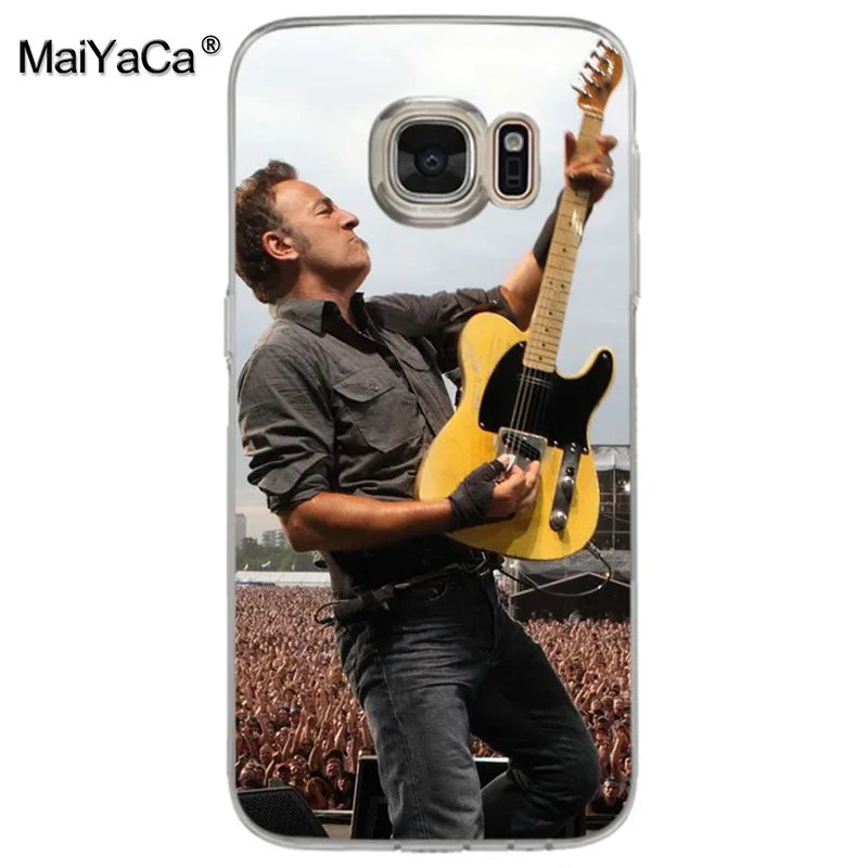 MaiYaCa Брюс Спрингстин модный дизайн тонкий ТПУ чехол для samsung galaxy s7 edge s6 plus s5 s9 s8