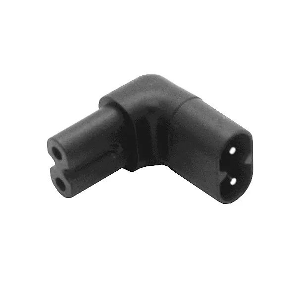 

Up Down Angled IEC 320 C8 2P Male to IEC 320 C7 female Socket Adapter CE Reached