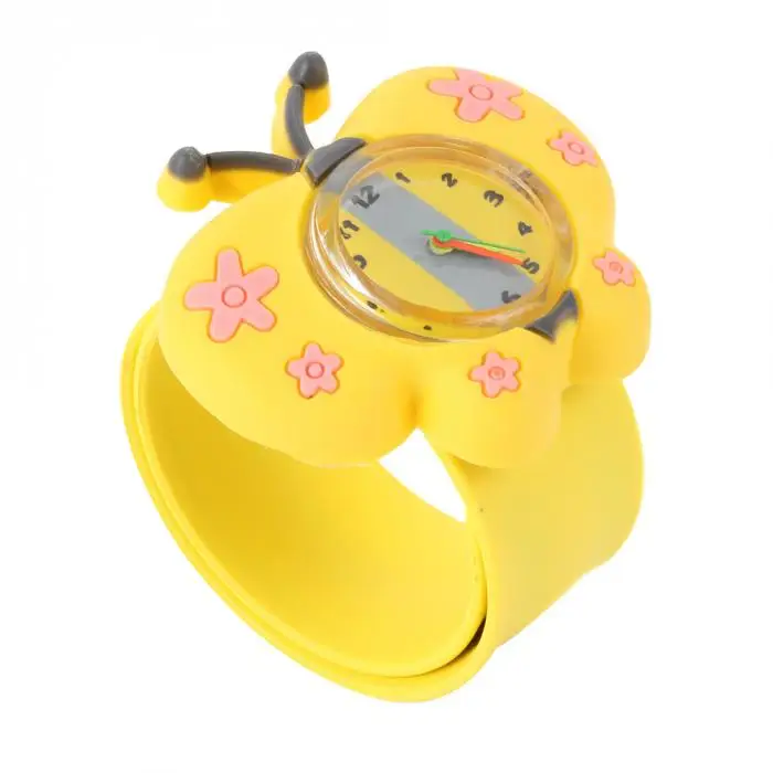 Цифровые часы милые бабочки часы Детские es для детей желтый LXH