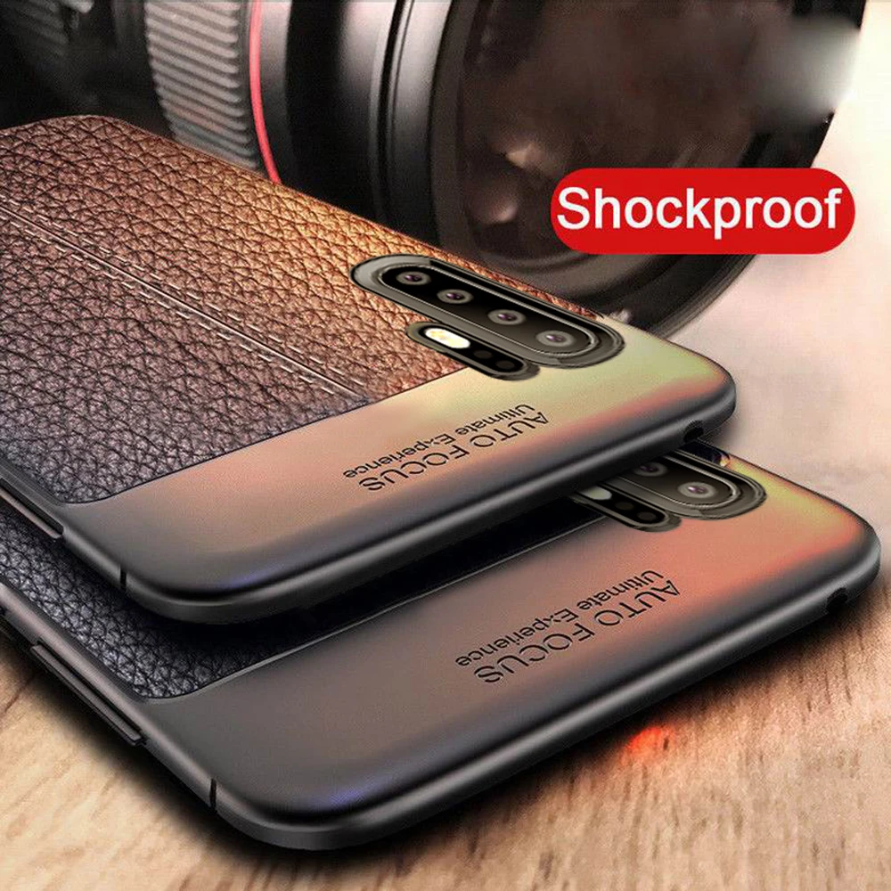 Роскошный мягкий чехол из искусственной кожи для Huawei P30 Pro P20 Lite полностью