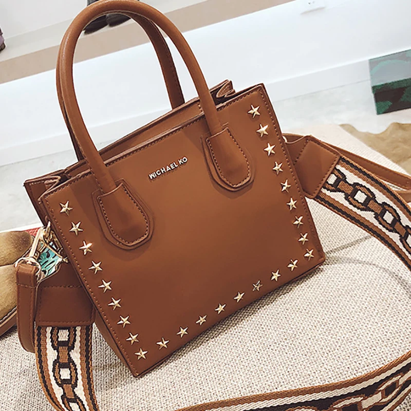 Aitesen пентаграмма сумки заклепки звезды плеча Crossbody obag TA известная марка Tote Michael