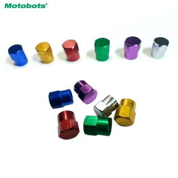 

MOTOBOTS 4PCS Car Motorcycle Metal Tire Valve Stem Covers Caps 6 Colors Gold,blue,red,silver,green,purple #CA5482