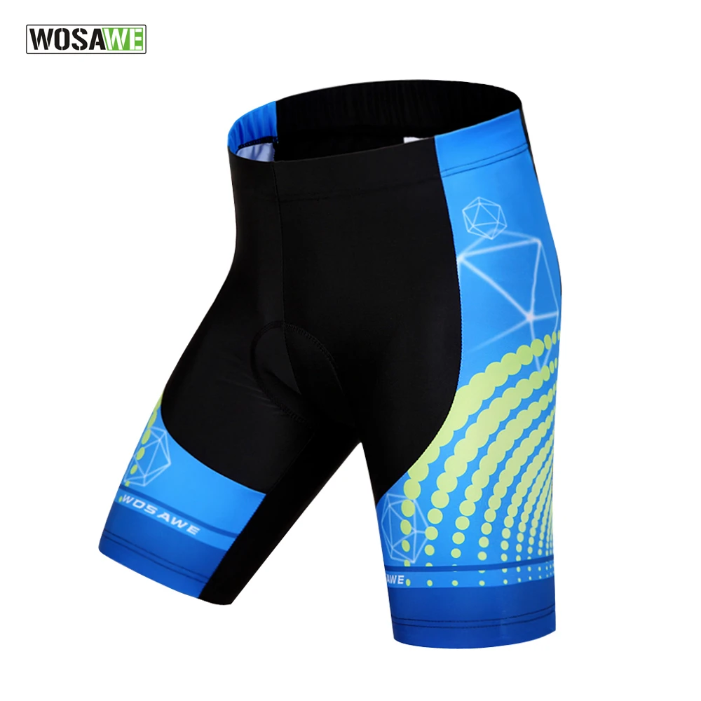 WOSAWE Gel Padded Cycling Shorts Spandex Racing MTB Mountain Bike